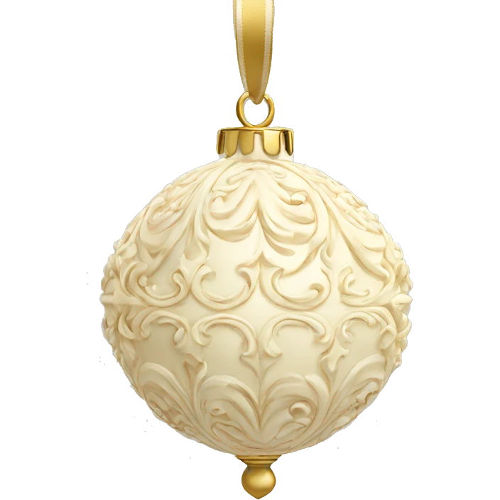 Cream colored ornament elegant emoji