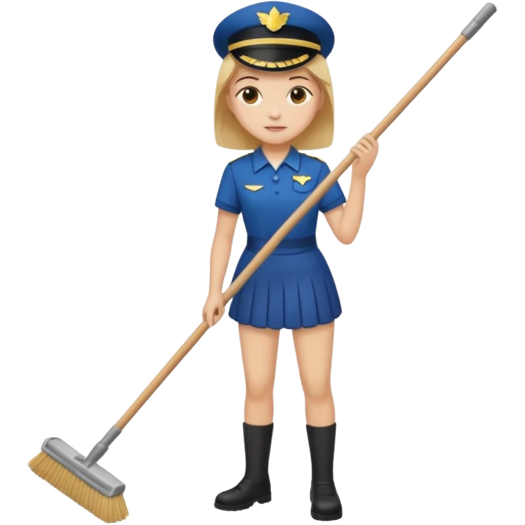 Sweeping the floor emoji