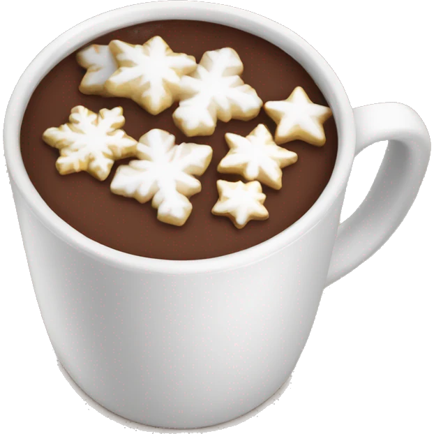 Christmas hot chocolate emoji