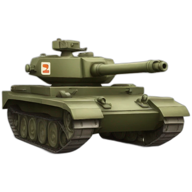 tank with a letter z on board emoji