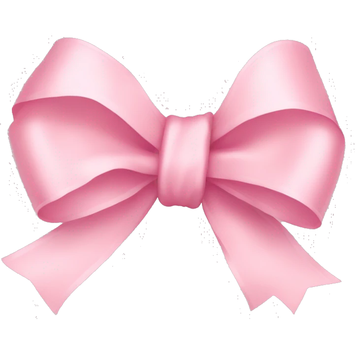 light pink ribbon bow emoji