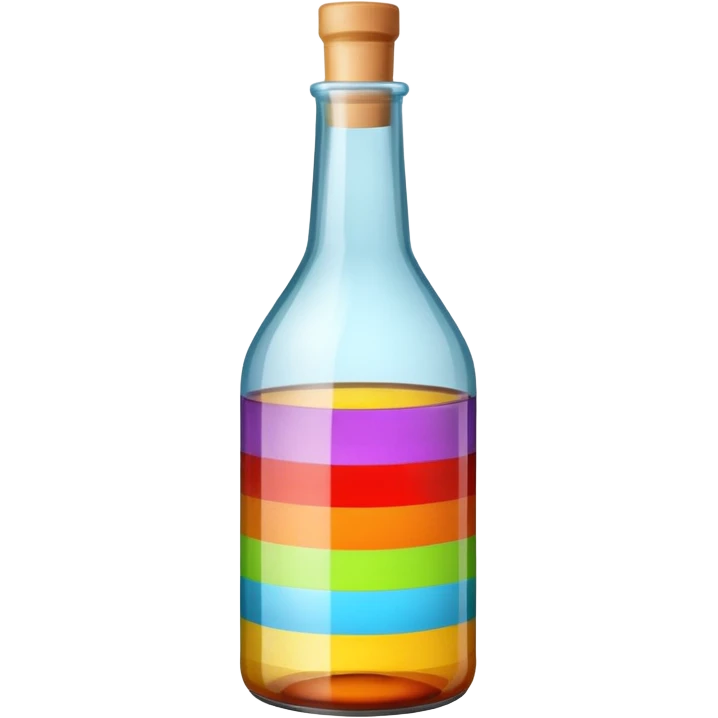 striped different bottle  emoji