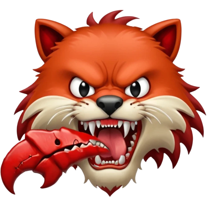 brutal fight between animal emoji