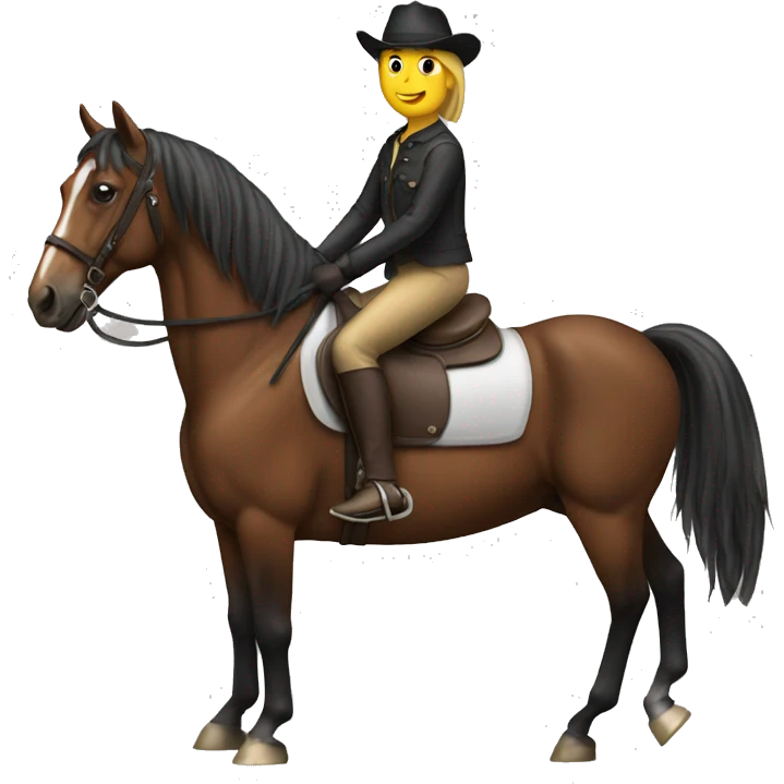 Horse with rider emoji