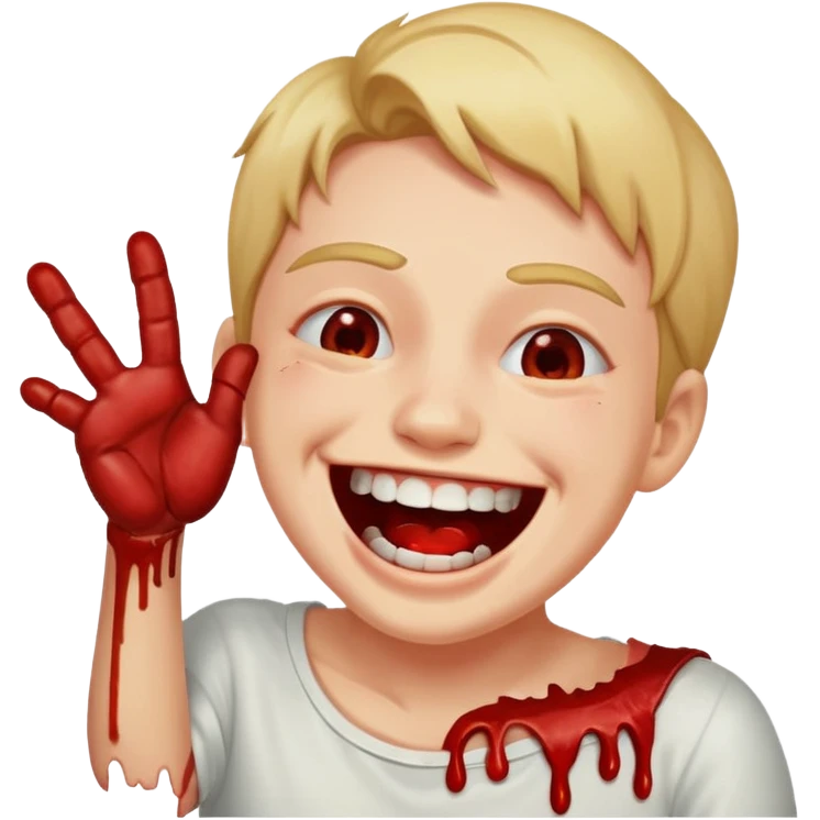 Pulling off my skin laughing emoji