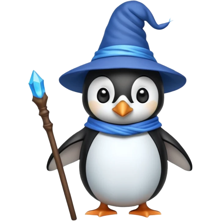 Penguin Wizard emoji