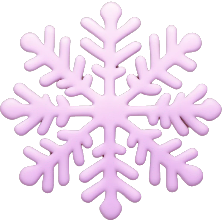 pastel pink snowflake  emoji