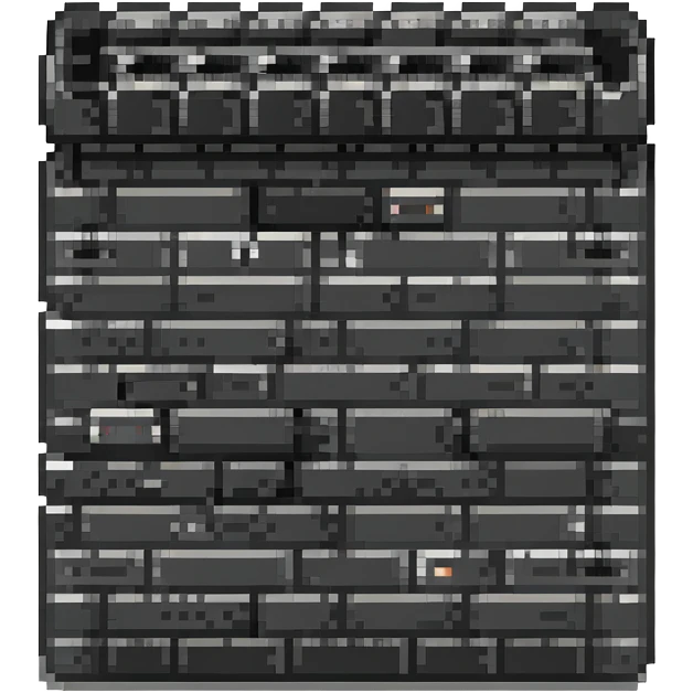 brick icon in pixel art style emoji