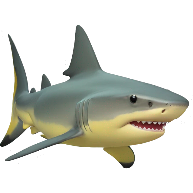 Lemon Shark with red hair emoji