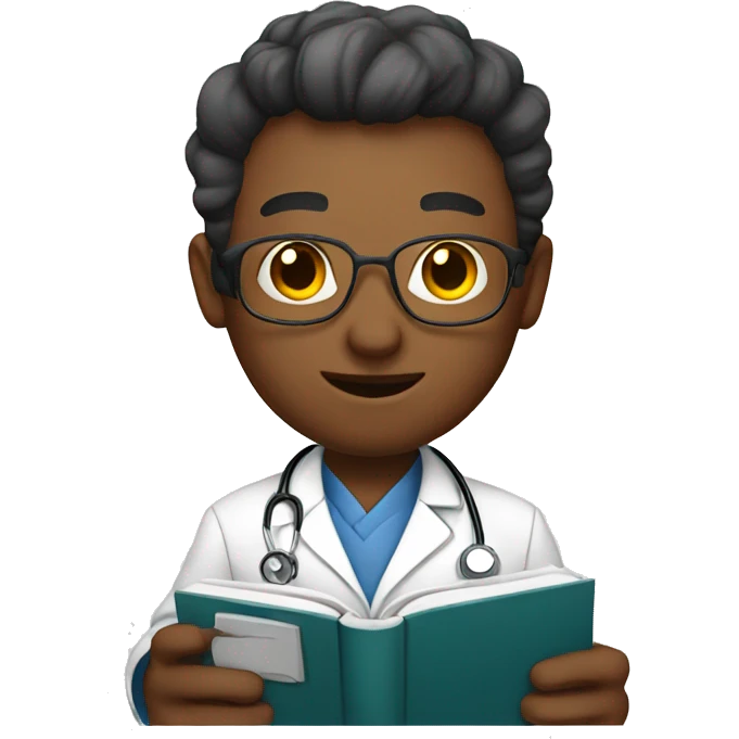 Doctor with a book emoji