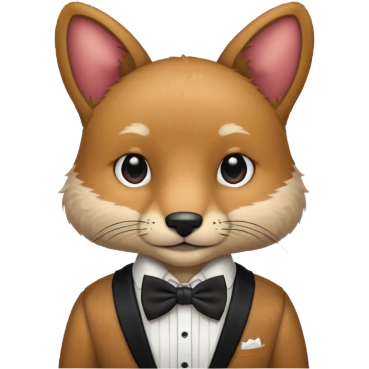 animal with bow tie and shirt emoji