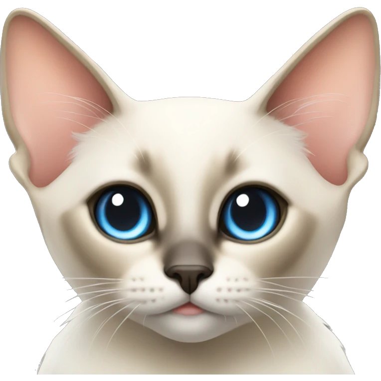 Siamese cat with halo and wings emoji
