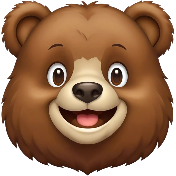 Happy bear emoji