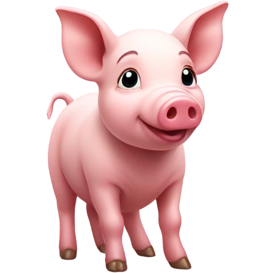 Piglet standing emoji