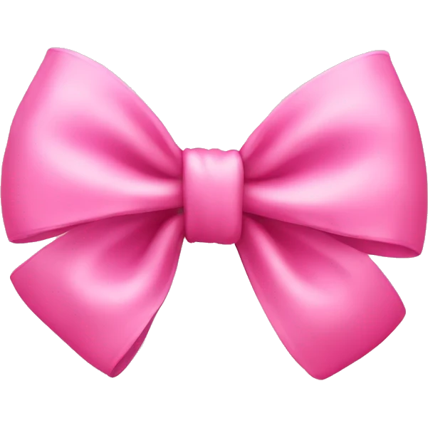 Cute pink bow emoji