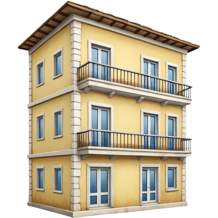 ukrinian white 5-storey building  emoji