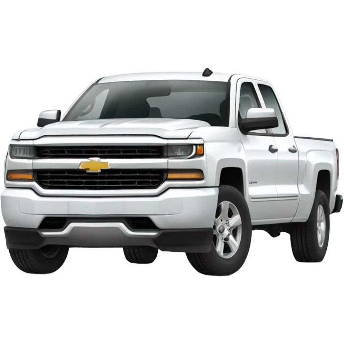 Car Silverado 2016 white  emoji