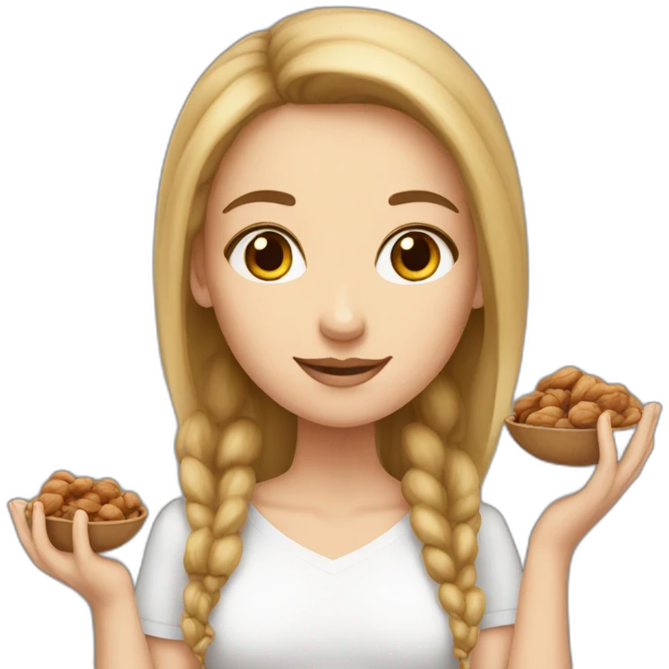 white-girl-with-walnuts emoji