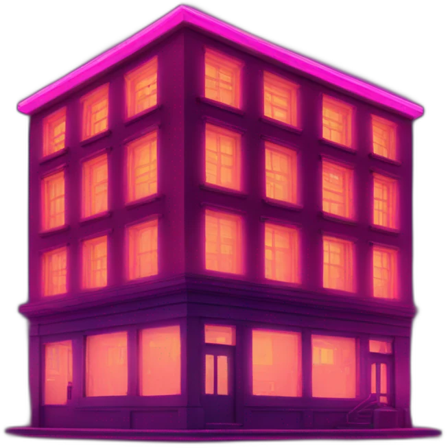 neon building emoji