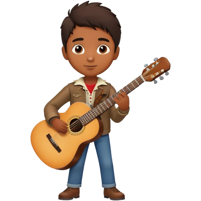 Miguel boy with guitar from Coco emoji
