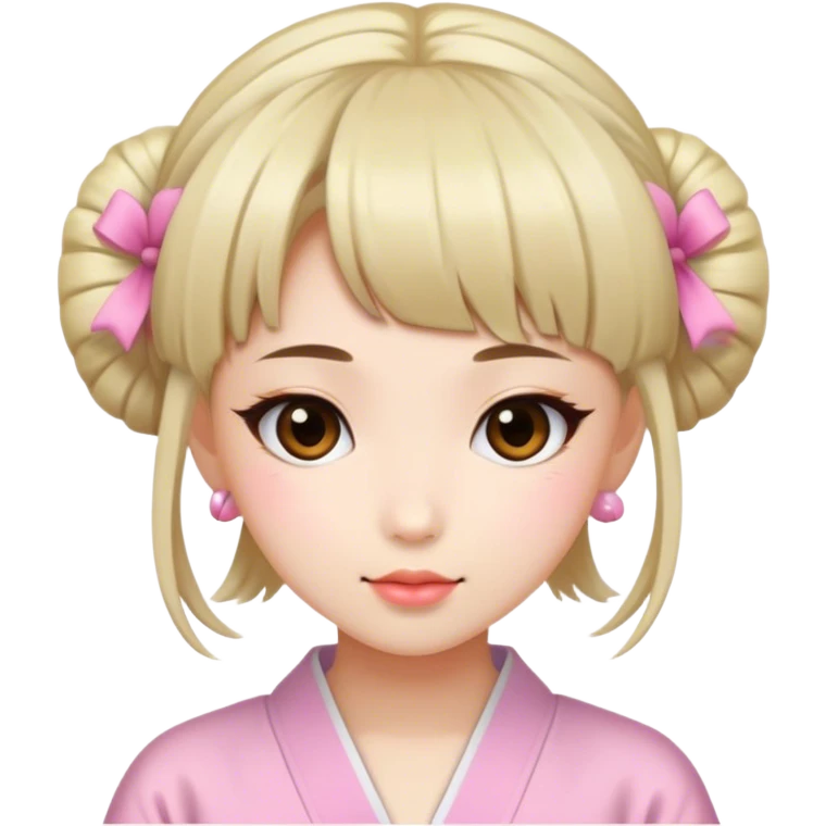 Japanese hairstyle girly girl emoji