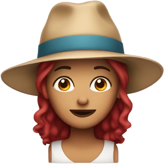 meg wearing a hat  emoji