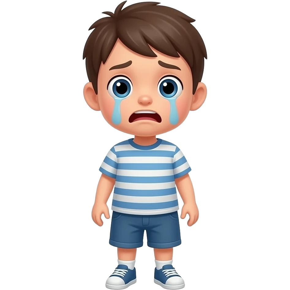 niño cara asustado todo el cuerpo emoji