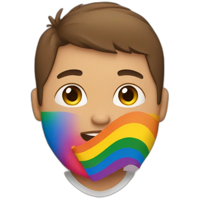 Pregnant Man With Pride Flag emoji