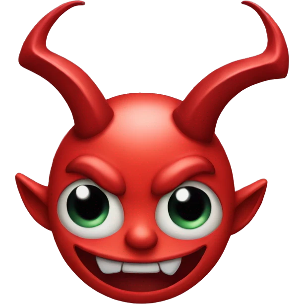 Devil emoji with heart eyes emoji
