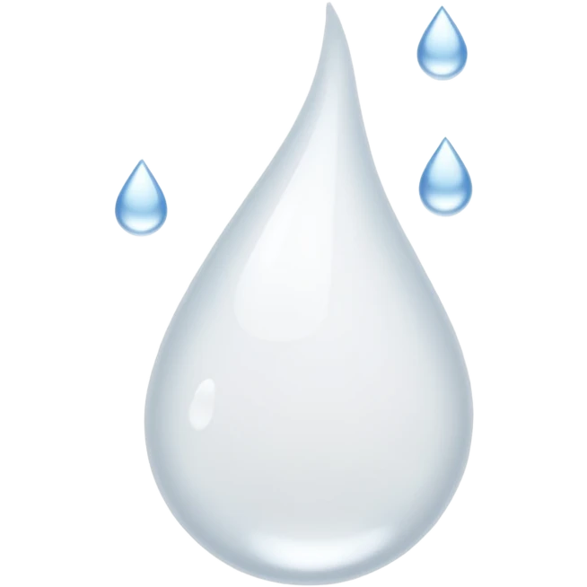 multiple White liquid drops flying to the left emoji