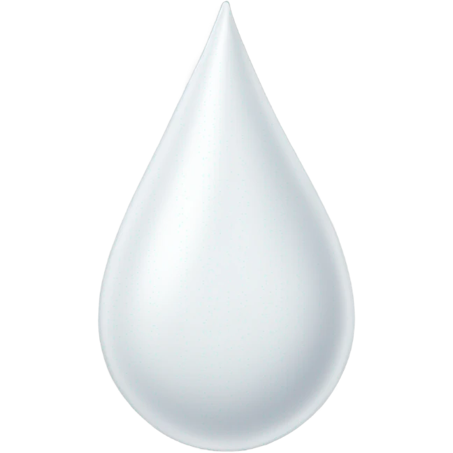 white teardrop emoji