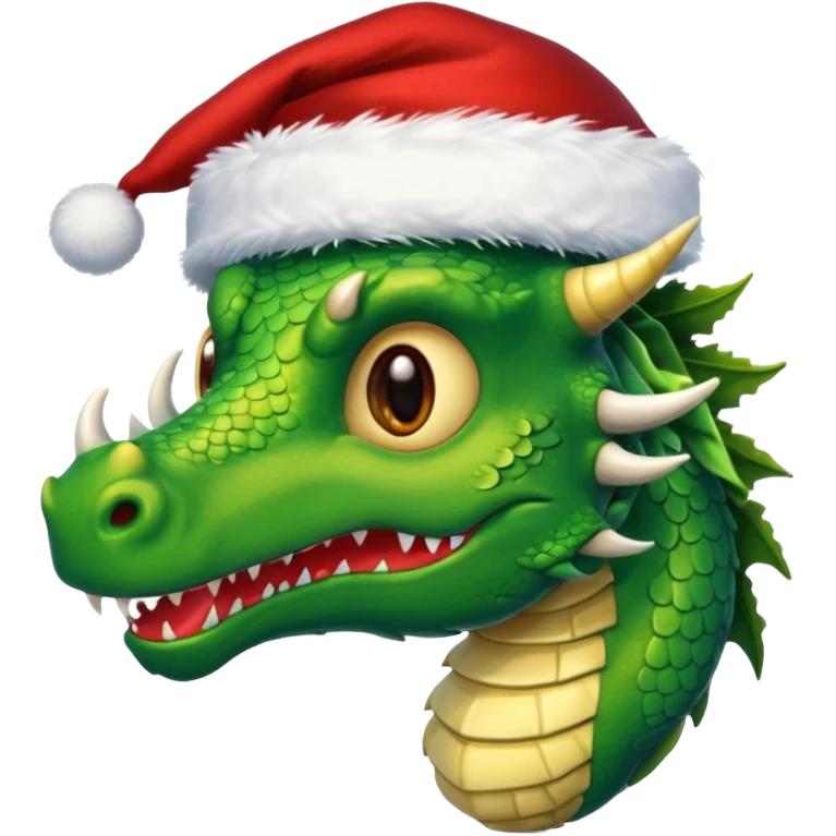 Emoji de Dragón Navideño  emoji
