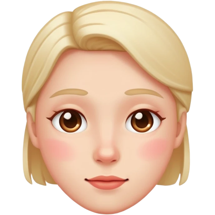 Blushing emoji