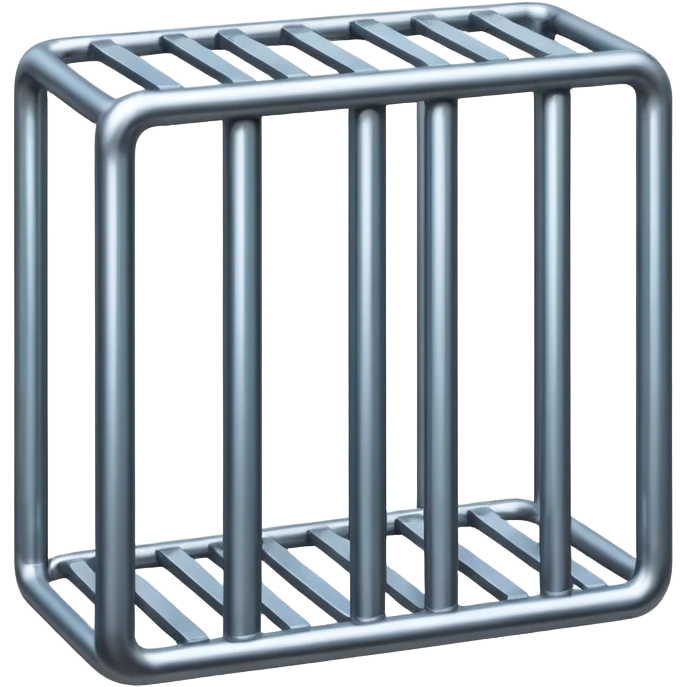 generate ultra realistic shiny prison cell bars emoji