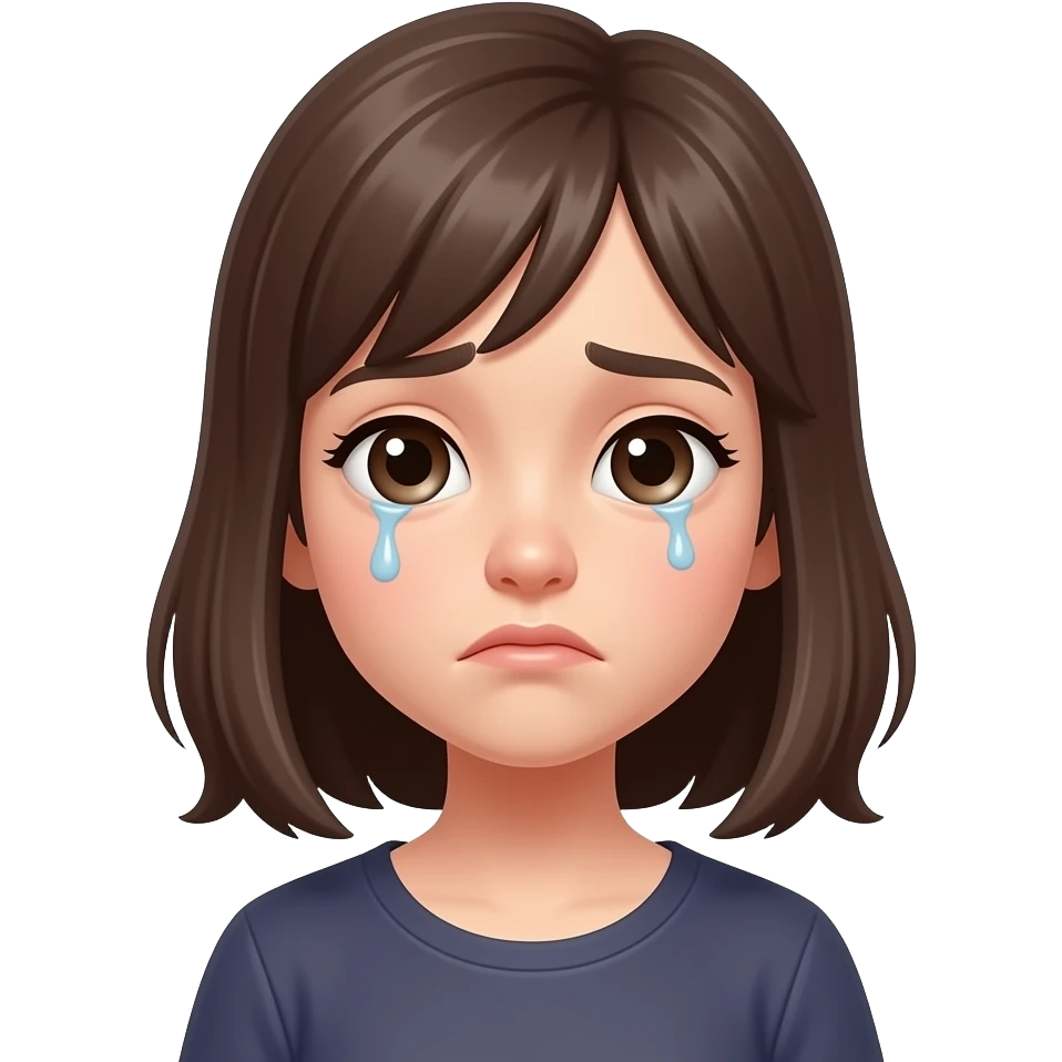 chica triste emoji