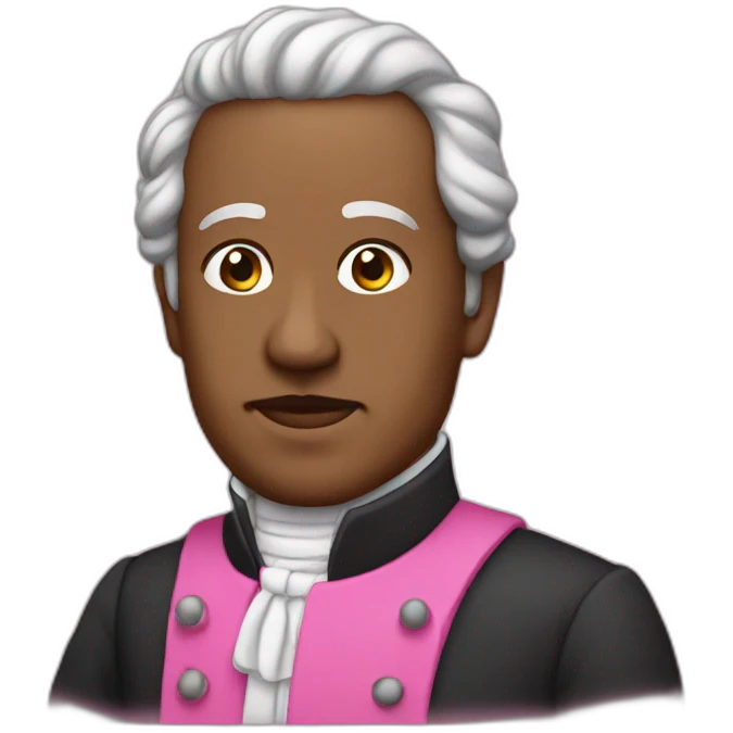 the historian in pink emoji