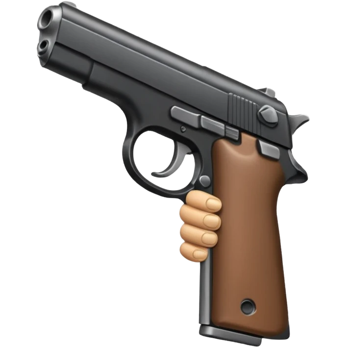 Fingers on a pistol emoji