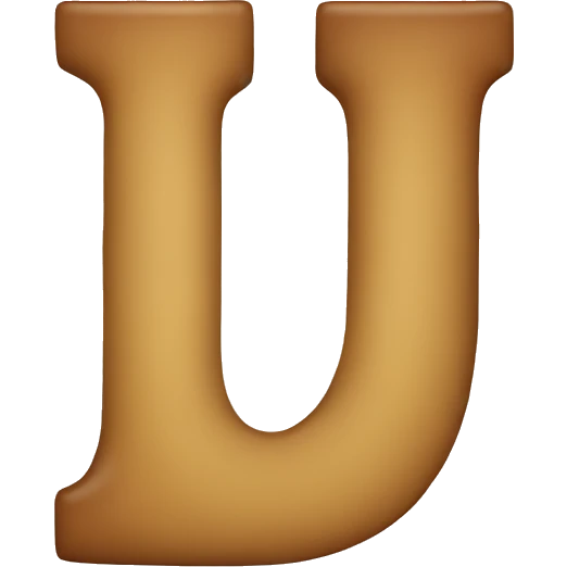 Letter U emoji