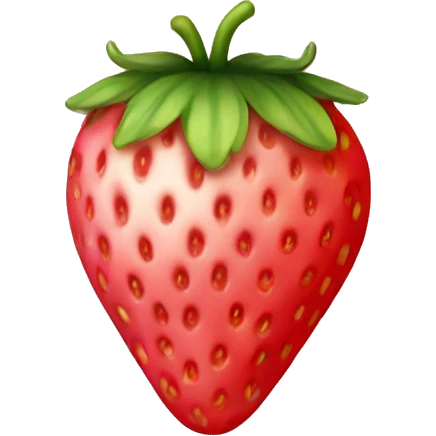 Strawberry very light pink  emoji