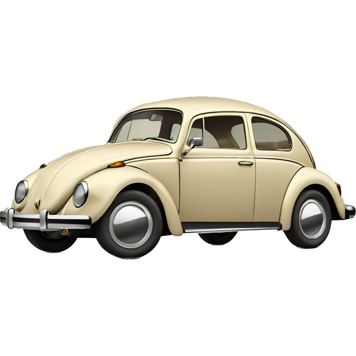 VW-beetle-vintage-beige emoji