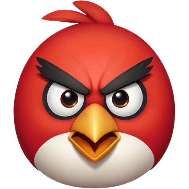 Angry bird emoji