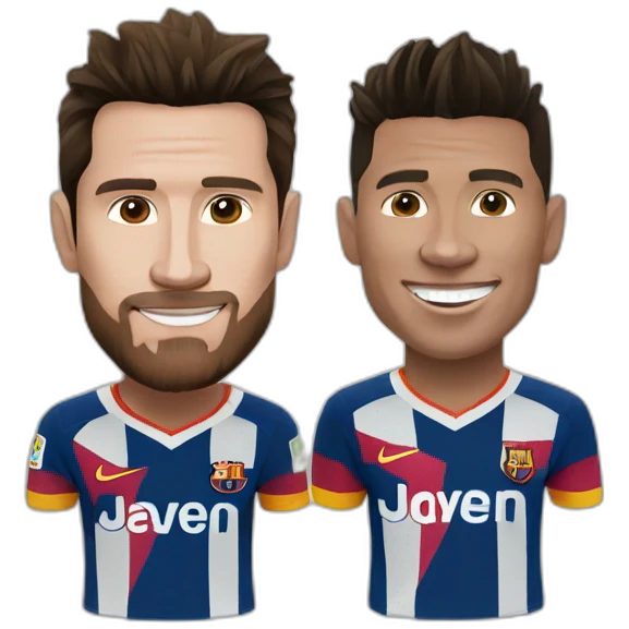 Messi et Ronaldo  emoji