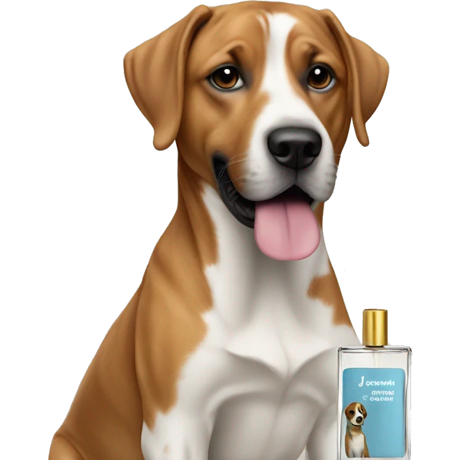 jeremy fragrance spraying cologne on a dog emoji
