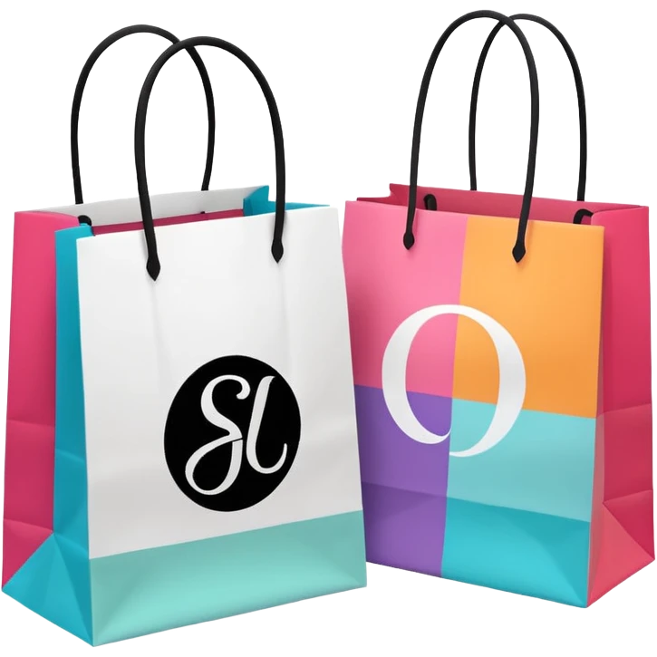sephora and lululemon shopping bags emoji