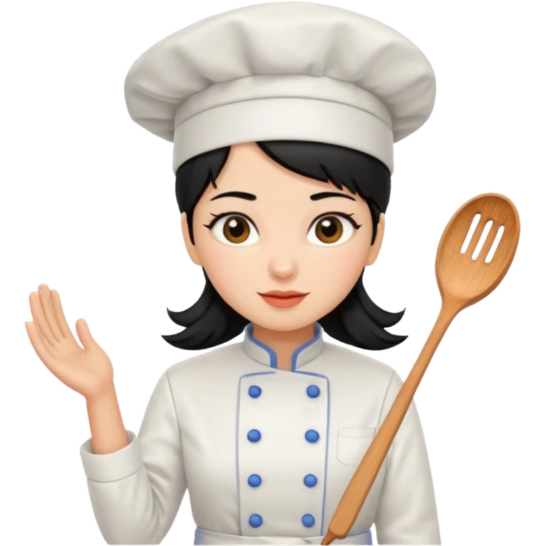 일식검은머리여자요리사 emoji