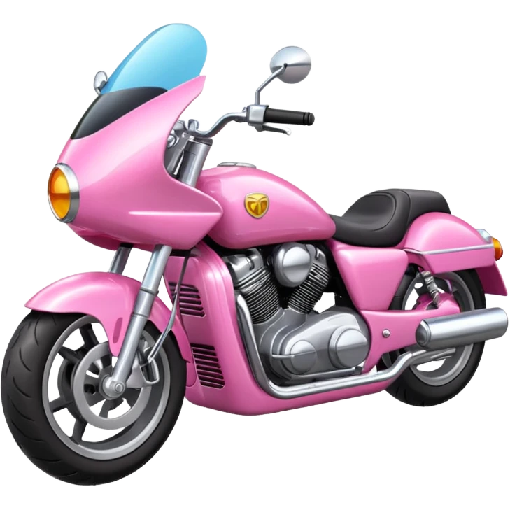 Pink motorcycle  emoji
