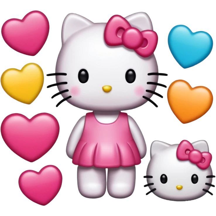 Hello Kitty stickers emoji