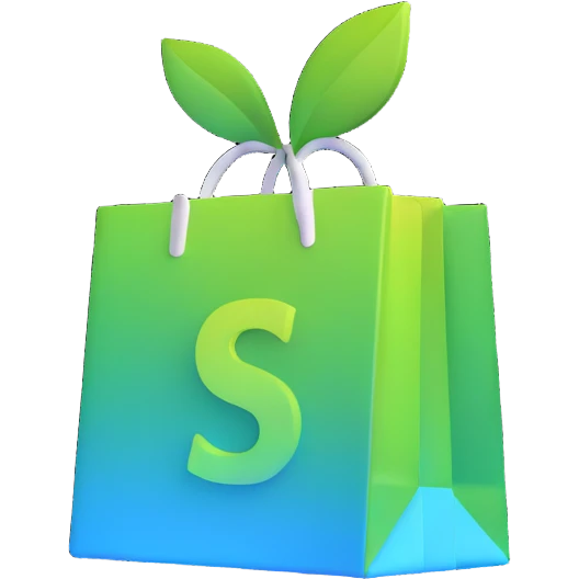 glowing Shopify logo emoji