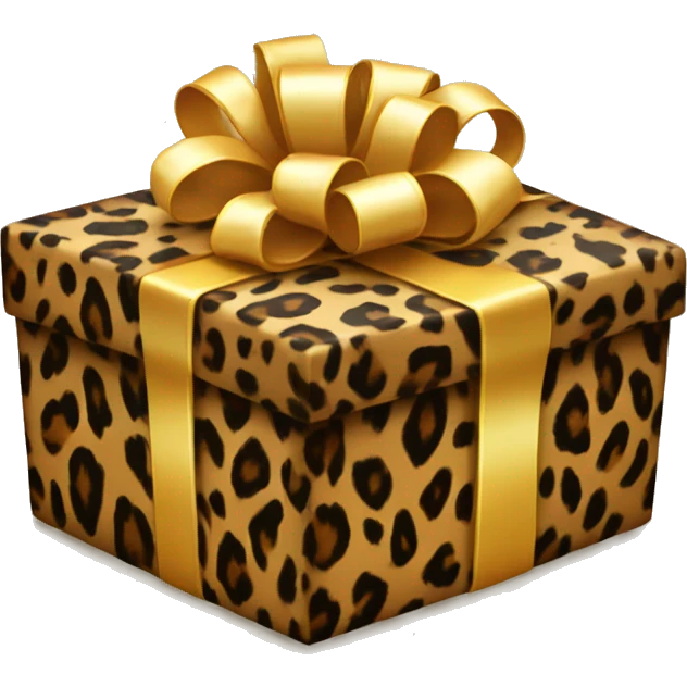 Leopard print present  emoji