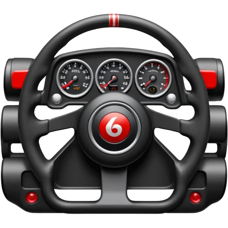 Volant de formule 1 rectangulaire  emoji